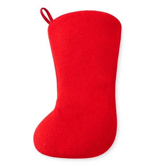 Vintage Needlepoint Christmas Holiday 17" Stocking Santa Red Tree Toys HollyStar - Picture 2 of 4